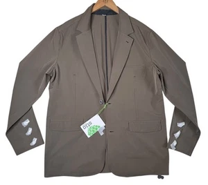 Stio Rammel Blazer Sport Coat Stretch 2-Button Falcon Brown Men's Size 44 - Picture 1 of 14