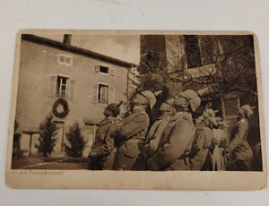 AK Ein Flieger Kommt Postkarte 1. Weltkrieg Deutschland - Bild 1 von 6