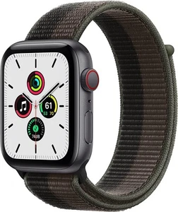 Apple Watch SE 1st Gen GPS+LTE 44mm Space Gray Aluminum Case Tornado Sport Loop - Picture 1 of 1