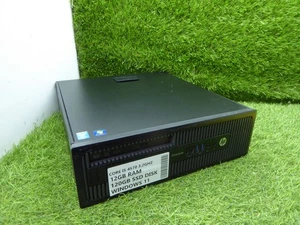 HP PRO DESK 800 G1 SFF I5 4570 12GB 120GB SSD WINDOWS 11 PC DESKTOP SLIM SFF - Picture 1 of 3