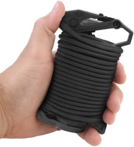 Atwood Rope MFG Ready Rope Elite Black w/#11 Hobby Blade Built In 7-Strand USA - Picture 1 of 5