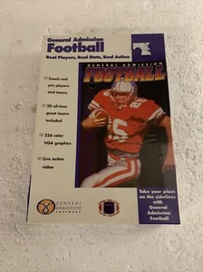 Vintage 1994 General Admission Football (PC CD-Rom) Brand New Factory Sealed🔥👀 - Picture 1 of 4