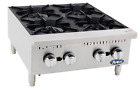 NEW 24" 4 Burner Hot Plate Cast Iron Grates Counter Range Atosa ACHP-4 #2547