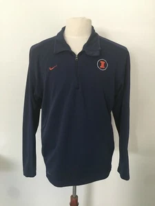 Nike Fit Dry Illinois Fighting Illini 1/4 Zip Herren Shirt, Gr. M - Bild 1 von 8