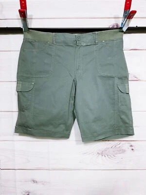 Pantalones Cortos Carga Gloria Vanderbilt Mujer Talla 16 Verde Bolsillos Elastizados Foto 1 de 4