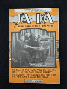 1918 JA-DA Patriotic War Edition Bob Carleton USNRF Sheet Music - Picture 1 of 2