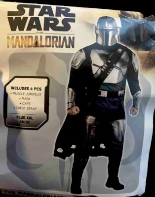 Star Wars ~THE MANDALORIAN~ Disney Costume Cosplay With Mask Adult: XXL (48-52) - Image 1 of 4