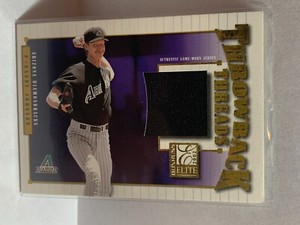 2002 Donruss Elite Throwback Threads #23 Randy Johnson (Jersey)