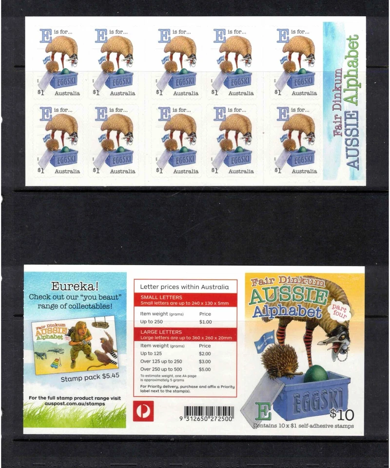 AUSTRALIA - 2019 Aussie Alphabet "E" complete booklet ($10) - VF MNH - Image 1 of 1