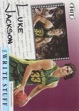 2004 SAGE HIT Basketball The Write Stuff Insert #10 Luke Jackson