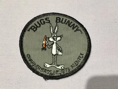 Vintage 1973 BUGS BUNNY WARNER BROS. Character Patch Embroidered NOS NEW Cartoon - Image 1 of 4