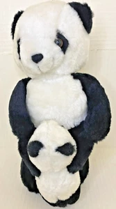 Vintage House of Lloyd Christmas Around the World 14" Mother & Child Panda Plush - Picture 1 of 6