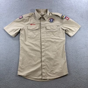 boy scouts of america shirt Men’s M Beige Orange County Council - Picture 1 of 18