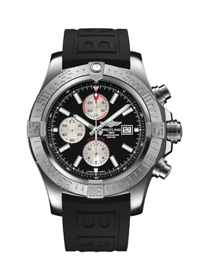 RELOJ BREITLING SUPER AVENGER II ESFERA NEGRA CORREA GOMA A1337111/BC29/154S Foto 1 de 4