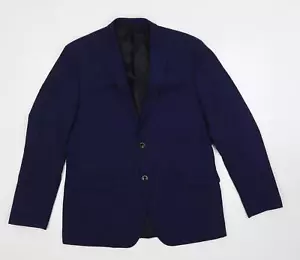 Chaqueta de traje Balmain para hombre azul mezcla de lana talla 40 regular - Imagen 1 de 10