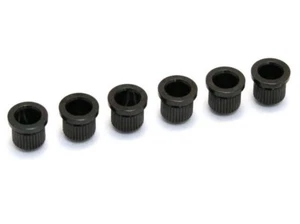 Quality Socket String Body Ferrule BLACK set for Tele Telecaster style Guitar - Picture 1 of 1