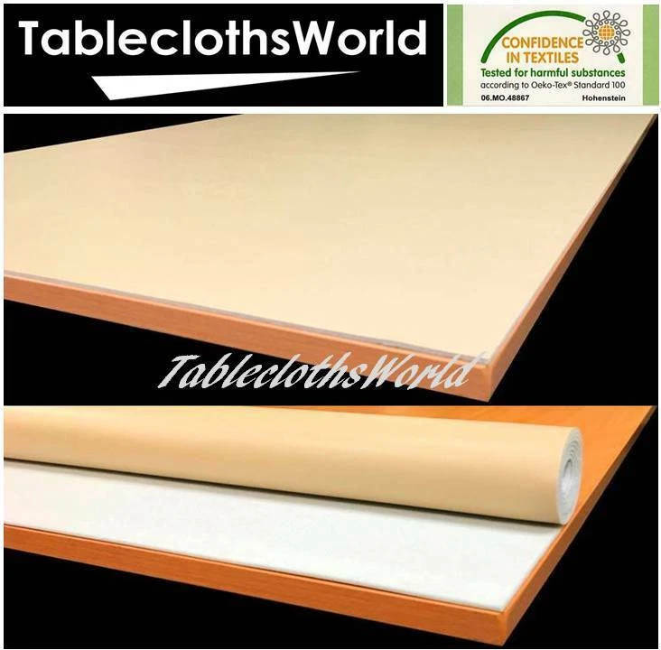 Beige Table Protector Heavy Duty Heat Resistant Executive Table Felt Sent Rolled - Image 1 of 1
