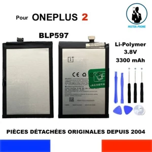 BATTERIE ORIGINALE BLP597 1+ ONEPLUS 2 A2001 A2003 A2005 3300mAh 12,54Wh OEM - Photo 1 sur 10