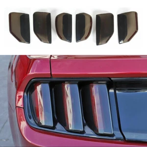 🥇For Ford Mustang 2015 2016 2017 Smoked Tail Light Lamp Cover Guard Trim Bezel - Foto 1 di 12
