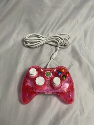 Rock Candy (037-010) Wired Gamepad Controller Transparent Pink XBOX 360/PC - Image 1 of 4