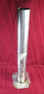 STAINLESS STEEL SEAT POST BASE FIXED MOUNT TUBE PLATE BOAT FISHING 17" x 2" - Picture 1 of 4