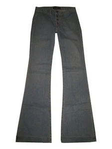 Earl Jean Damen vorne geknöpft Bündchen Schlagjeans Größe 26 neu mit Etikett $ 158 Stil 115161 - Bild 1 von 5