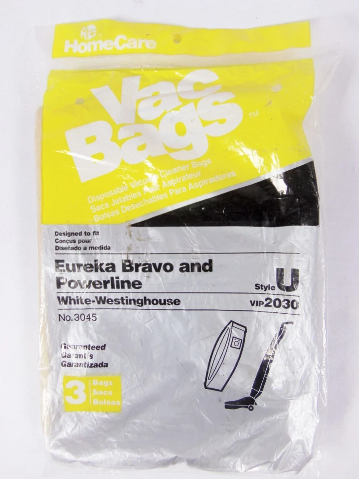 Home Care Vac Bags Eureka Bravo and Powerline Style U vacuum bags - Image 1 of 1