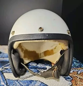 VTG GRANT RG-9 1980 Open Face Motorcycle Helmet White Can Use A Little TLC! - Picture 1 of 8