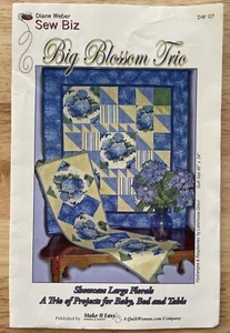 Big Blossom Trio Quiltmuster von Diane Weber Sew Biz Ein Trio von Projekten - Bild 1 von 3