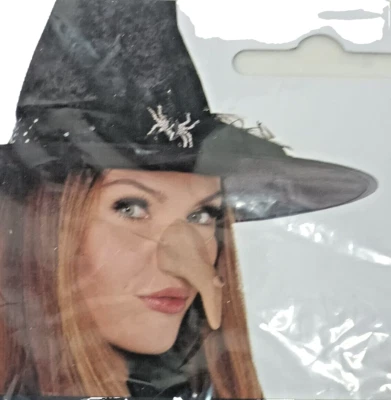 Ведьма нос плоть цвет с бородавками театральный макияж для взрослых подростков новый - Изображение 1 из 4