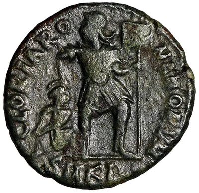 Valentinian I "GLORIA ROMANORVM Dragging Captive, Labarum" Cyzicus Very Fine - Image 1 of 4