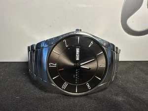 Skagen Denmark 38mm Stainless Steel Gray Dial Mens Quartz Watch 531XLSXM1 - Picture 1 of 5