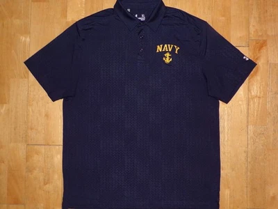 Under Armour UNITED STATES NAVAL ACADEMY Navy Midshipmen COLDBLACK XL Polo Shirt - Image 1 of 4