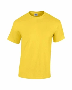 Gildan Youth T Shirts 5000B Solid Heavyweight Cotton Short Sleeve Boys Tee XS-XL - Picture 1 of 27