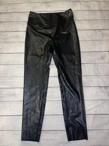 Women’s Medium Glam Pleather Black Leggings NWT - Picture 1 of 2