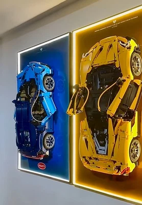 31.5" LED Metal Display wall mount frame for LEGO 42083 Bugatti Chiron (A style) - Image 1 of 4
