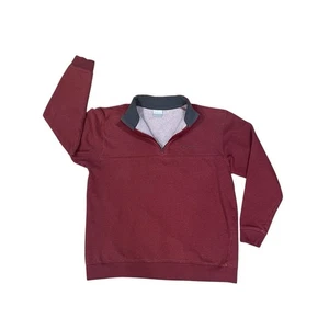 Maglione Columbia donna taglia XL 1/4 zip rosso manica lunga collo alto casual escursionismo - Foto 1 di 11