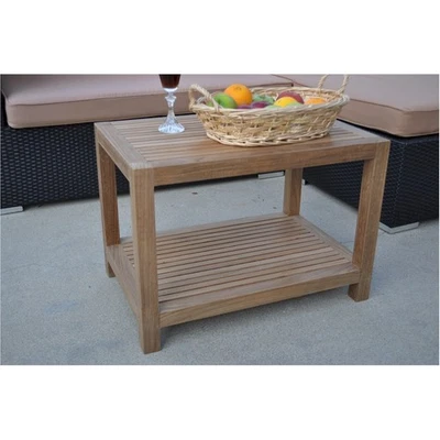 Anderson Teak Windsor Side Table 2-tier Outdoor Furniture - Image 1 of 2