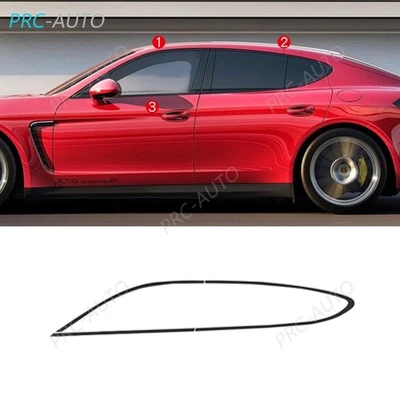 Para Porsche Panamera 2010-2016 negro brillante alféizar de ventana moldura tira moldura 6 piezas Foto 1 de 4