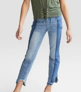Girls Skinny Jean Capris Adjustable Waist Blue Art Class 2 Toned Select Size - Picture 1 of 1