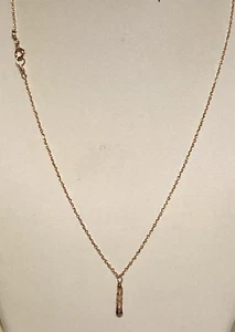 Mixed Sapphire Small Rondelle Bead Pendant on an 18" RGP Sterling Silver Chain - Picture 1 of 4