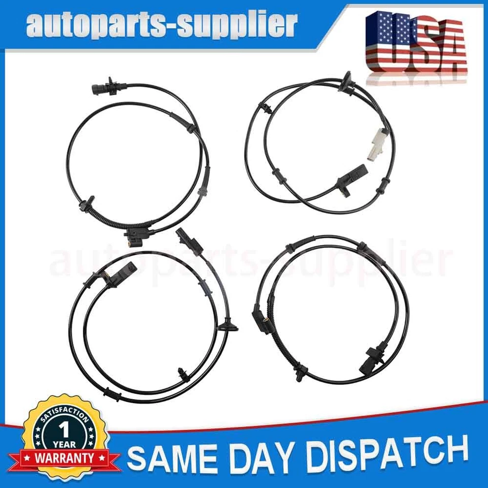 Sensores de velocidad ABS delanteros traseros izquierdo derecho 4 piezas para Jeep Grand Cherokee 1999-2004 Foto 1 de 4