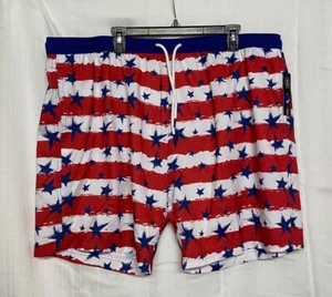 Berkley Jensen Men's American Stars Quick Dry UPF 30+ Swim Trunks 3XL - Picture 1 of 9