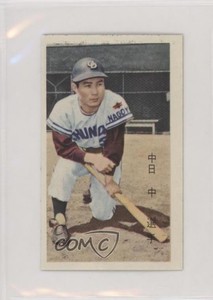 1962 Marusan Simple Light Blue Back Photo Menko JCM10 Toshio Naka #90001.2