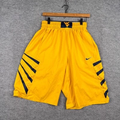 Nike Shorts Mens Medium M WVU NCAA West Virginia Mountaineers Team Basketball - Image 1 of 4