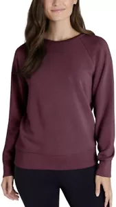 *Eddie Bauer Ladies' Crewneck~Casual~Pullover~ WINE~NWT~LARGE~HDW - Picture 1 of 4