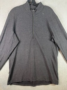 Suéter Lululemon Surge Para Hombres Grande Gris 1/2 Cremallera Pullover Reflectante Bolsillo Correr - Imagen 1 de 11