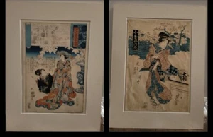 Japanese Ukiyo-e Utagawa Kunisada Toyokuni Woodblock Edo Period (Choose 1) - Picture 1 of 12