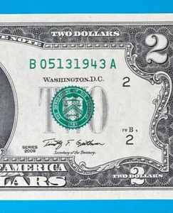May 13, 1943 : B 05131943 A BIRTHDAY Note $2 Two Dollar Bill *UNC* - Picture 1 of 3