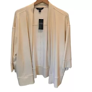 Cardigan Ralph Lauren nuovo con etichette manica Dolman 3/4 tasche colletto costole. Taglia XL - Foto 1 di 16
